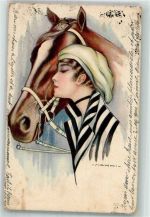 Frau mit Pferd Nanni, G. 1918