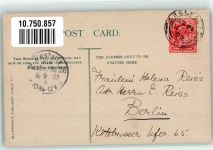Belfast 1905 Gebrauchsspuren Esel Karren Tracht Frau Ort lt. Stempel
