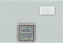 08289 O9412 Schneeberg , Erzgeb - Notgeldschein 1 Pfennig