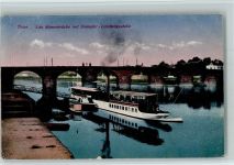 W5500 Trier Alte Römerbrücke mit Dampfer-Landungsstelle Dampfer Deutschland