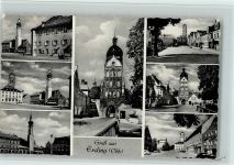 85435 W8058 Erding - Ortsansichten Kirche Tor Turm Mehrfachaufnahme