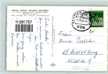 87480 W8961 Wengen , Kr Kempten, Allgäu - Ortsansicht Gasthof Pension Metzgerei Zum Engel Winteraufnahme 2-Bildaufnahme