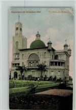 Exposition 1910 - Pavillon Monaco , color AK Ausstellung