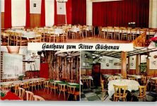 W7520 Büchenau Gasthaus zum Ritter Innenaufnahmen Gastraum 3-Bildaufnahme Gastronomie