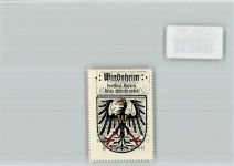 91438 W8532 Bad Windsheim - Vignette Wappen Kaffee Hag ca 1920-1940