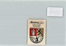 01773 O8242 Altenberg , Erzgeb - Vignette Wappen Kaffee Hag ca 1920-1940