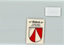 97711 W8734 Maßbach - Vignette Wappen Kaffee Hag ca 1920-1940