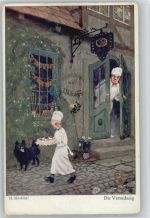 Der Bäcker mit Lehrling - "Die Versuchung" Berufe Skarbina, H.