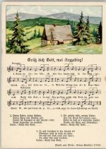 Grüß dich Gott, mei Arzgebirg Erzgebirge Liederkarte