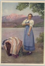 Werbung - Mode - Dirndl - ca 1935 AK Indanthren