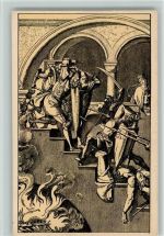 Nr. 94 Peter Cornelius - Nibelungen im Kampf Kunstwart Postkarte