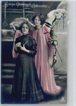 Serie 2317-5 mädchen mit Schutzengel und Bibel in der Hand, Foto AK Konfirmation