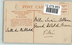 Victor Hugos Residence - Billiard Room ca 1918 AK Billard