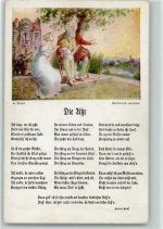 Bunte Reihe Nr- 39 - sign Broch - die Uhr - Liederkarte Uhr