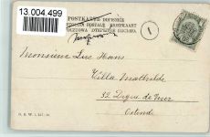B.K.W. Serie 547-19 - Wappen Steiermark- Frau mit ihrem Bub am Flurkreuz, signiert Trachten Österreich 1906