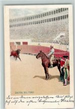 Nr. 509 Spanien - Salida del Toro ca 1900 AK Stierkampf