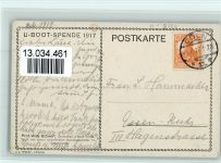 U Boot Spende 1917 - Gefecht mit einem Handelsdampfer Stöwer, W. Künstlerkarte