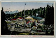 82216 W8081 Deisenhofen , Oberbay Gebrauchsspuren Kugler Alm Bes Xaver Kugler eisenbahn