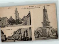 67360 Morsbronn-les-Bains - Grande rue, Eglise, Kriegerdenkmal, gute Erhaltung AK