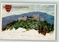 Die Herrschaft Badenweiler - Burgruine - 1901 AK Biese, K.