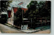 O3703 Elbingerode (Harz) Kurhotel Waldhof Terrasse Schwarz-Weiß-Rot