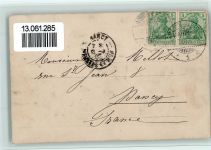 W7570 Baden-Baden Reliefdruck Altes Schloß Reliefdruck 1903