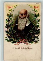 Gut Heil - Eichenlaub - Erinnerung - Verlag Bruno Bürger 2435 AK Turnvater Jahn