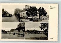 94486 W8353 Osterhofen , Niederbay 1953 Foto AK Stadtpaltz, Vorstadt, Altenmarkt, Stadtbrunnen, gute Erhaltung AK