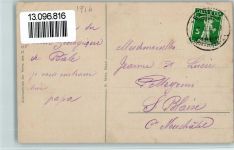 Zool. Garten , Basel Papagei 1916 Gebrauchsspuren