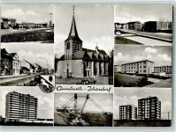 50126 W5010 Quadrath-Ichendorf Foto AK Hochhäuser, Strassen, Kirche, gute Erhaltung AK