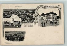 06333 O4271 Sylda 1906 Gebrauchsspuren Gruss aus - Schröders Gasthaus