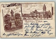 50667 W5021 Köln Altstadt-Süd 101 Lithographie Bismarck-Denkmal Hauptbahnhof