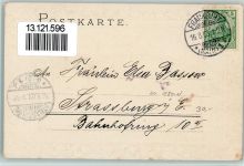 W6000 Frankfurt am Main Römer Wappen 1903 Lithographie / Prägedruck
