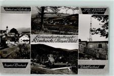 93485 W8491 Rimbach , Oberpf - Kaitersberg UKW-Sender auf dem Hohenbogen Waldfreibad