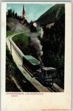 6212 Maurach Lithographie Zahnradbahn zum Achensee Eben