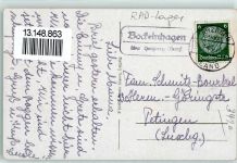 O3705 Ilsenburg Frontkämpferheim Posthilfstelle Bodelnhagen über Herzberg RAD 1943