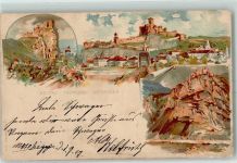 Trencin Trentschin 1907 Gebrauchsspuren Lithographie