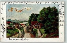 83410 W8229 Laufen , Salzach 1901 Künstlerkarte Greiml-Keller sign