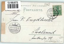 21635 W2155 Jork , Niederelbe 1901 Gebrauchsspuren Kirschenland zur Blütenpracht Baumblüte Altländer Tracht Ort lt. Stempel