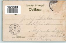 38154 W3308 Langeleben am Elm 1898 Gebrauchsspuren Gruss aus - Litho, Gastwirtschaft , Quellenhaus AK