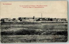 19322 O2900 Wittenberge , Prignitz Gebrauchsspuren Ansicht der Singer Cie Nähmaschinenfabrik