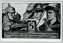 W2000 Hamburg Opfertag 5. Oktober 1916 für Heer und Marine AK Propaganda WK I