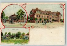 14727 O1831 Döberitz 1904 Lithographie Kaserne Wache Feld-Altar Kanonen