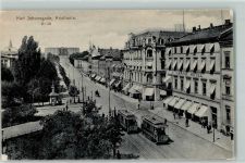 Oslo Kristiania - Karl Johansgade Grand Hotel Straßenbahn