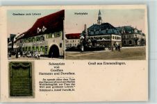 79312 W7830 Emmendingen - Gasthaus Zum Löwen Marktplatz Gedenktafel