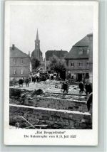 O8302 Berggiesshübel Zerstörung 1927 AK Hochwasser
