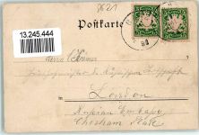 Banz Schloss 1898 Lithographie Schloß Banz