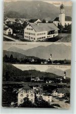 82441 W8115 Ohlstadt 1917 - Pfarrkirche St. Laurentius Ettalermanndl Zugspitze