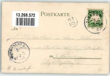 90513 W8502 Zirndorf , Mittelfr 1903 Lithographie Alte Veste Tannenzapfen