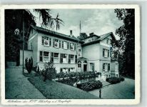 64625 W6140 Schönberg , Bensheim - Mütterheim der NSV Schönberg a.d. Bergstraße WK II Fahne